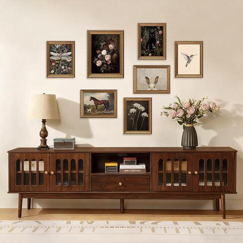 ASTRDECOR Gold Framed Wall Art - Vintage Easter Bunny Art Painting, Spring Rabbit Canvas Oil Painting Poster for Rustic Easter Décor, Kids Room, Nursery & Farmhouse Bedroom or Festive Spaces, 9x12inch in Kuwait