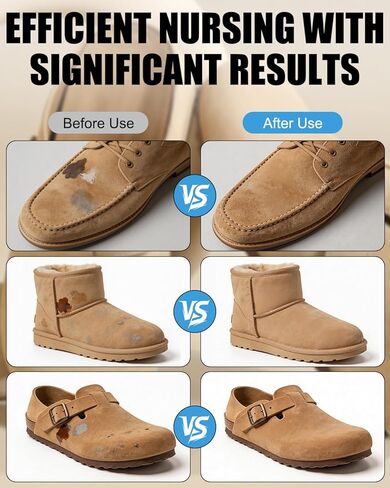 5-In-1 Suede Shoe Cleaner Kit, Suede Care Kit with 300ml Suede Cleaner,100ml Suede Protector, 50ml Cork Sealer, Suede Brush and Eraser for Shoes, Sandals Suede, Nubuck in Kuwait