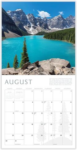 Mountains 2026 Calendar | 2026 Wall Calendar | Monthly Planner | Planner 2026-2027 | Marble City Press | 12" x 24" | Sustainable | Plastic Free | Printed on Thick Art Paper in Kuwait