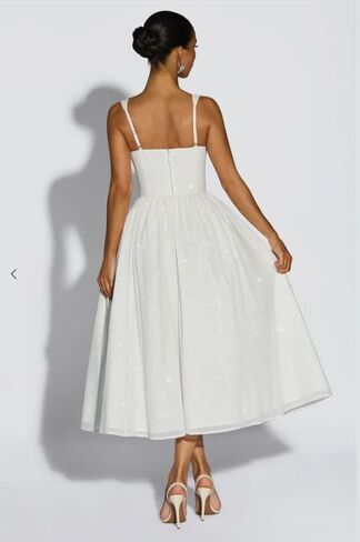 Sparkly Tulle Prom Dresses Saqure Neck A-Line Formal Dress Midi Corset Cocktail Party Gown for Teens in Saudi Arabia