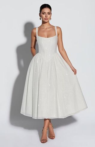 Sparkly Tulle Prom Dresses Saqure Neck A-Line Formal Dress Midi Corset Cocktail Party Gown for Teens in Saudi Arabia