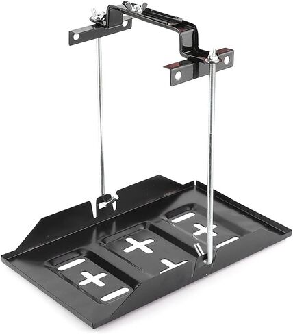 Rack Battery Car Mower Hold Down,Bolt In Battery Tray Clamps,Battery Tray 10X7,Automotive Battery Racks,Storage Battery Holder Tray Mount Hold Down Clamp Bracket Kit Car Accessory(27CM) in Saudi Arabia