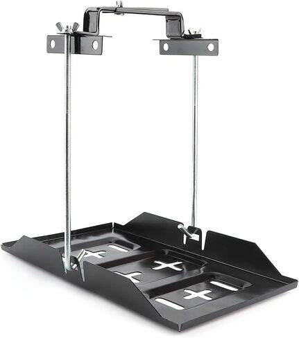 Rack Battery Car Mower Hold Down,Bolt In Battery Tray Clamps,Battery Tray 10X7,Automotive Battery Racks,Storage Battery Holder Tray Mount Hold Down Clamp Bracket Kit Car Accessory(27CM) in Saudi Arabia