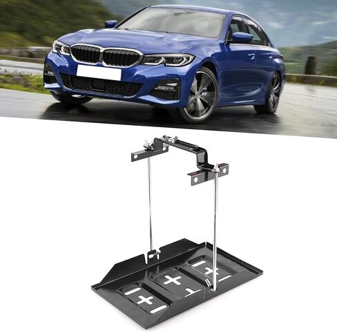 Rack Battery Car Mower Hold Down,Bolt In Battery Tray Clamps,Battery Tray 10X7,Automotive Battery Racks,Storage Battery Holder Tray Mount Hold Down Clamp Bracket Kit Car Accessory(27CM) in Saudi Arabia