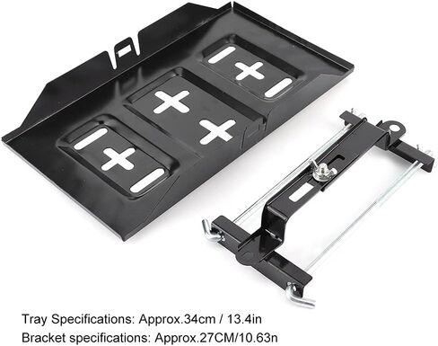 Rack Battery Car Mower Hold Down,Bolt In Battery Tray Clamps,Battery Tray 10X7,Automotive Battery Racks,Storage Battery Holder Tray Mount Hold Down Clamp Bracket Kit Car Accessory(27CM) in Saudi Arabia