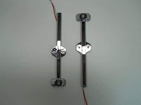 TecNiq 1 Pair Red/Amber Trailer Fender marker light chrome case LED clearance in Saudi Arabia
