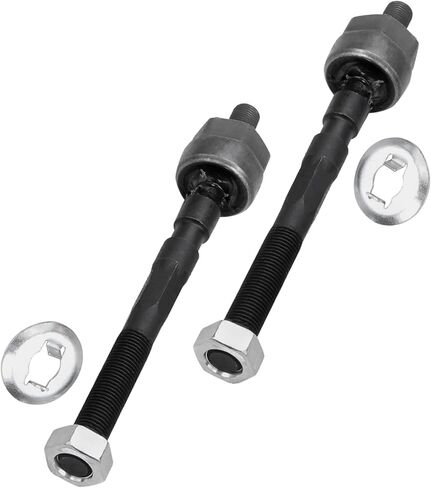 Detroit Axle - Front 4pc Tie Rods for Acura 94-97 Integra, 92-95 Honda Civic, 93-97 Civic Del Sol, 2 Inner Tie Rod Ends 2 Boot & Bellows 1992 1993 1994 1995 Replacement in Saudi Arabia