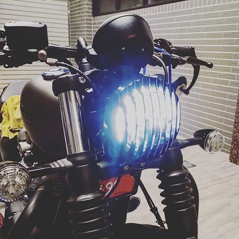 Dreamseek Motorcycle Headlight Grill Cover for Triumph Bonneville Bobber 2017 2018 2019 2020 Exterior CNC Billet Aluminum Front Head Lamp Guard Grille Trim Black in Saudi Arabia