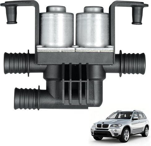 64116910544 Coolant Water Control Valve Compatible with BMW X5 E53 E70 F15 2004-2013, X6 E71 F16 2008-2014 Heater Control Valve Replace OE 1147412166 EHV102 V20771011C in Kuwait