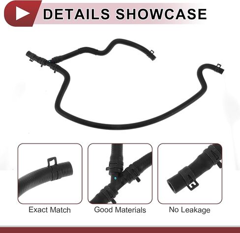 1 Pc Radiator Hose for Land Rover Range Rover Sport 4.4L 2006-2009 Engine Overflow Hose No.PCH500153 Black Rubber in Saudi Arabia