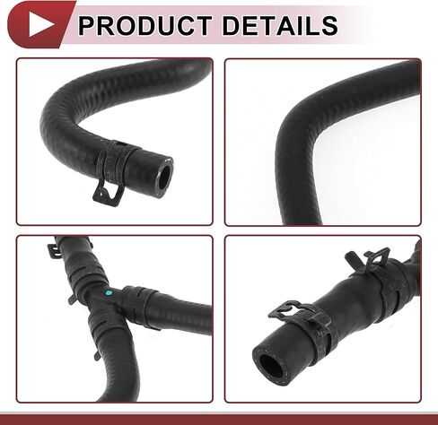 1 Pc Radiator Hose for Land Rover Range Rover Sport 4.4L 2006-2009 Engine Overflow Hose No.PCH500153 Black Rubber in Saudi Arabia