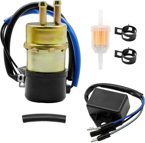 49040-1055 مضخة الوقود الكهربائية 12 فولت، بديلة لـ Kawasaki Mule 1000 1994-1997 1988 2500 2510 2520 1992-2000 3000 3010 4X4 2001-2008 3020 2001-2003، يستبدل 27034-1053 in Kuwait