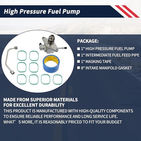 High Pressure Fuel Pump 12697966 Fit for Chevrolet GMC Cadillac Sierra Silverado 1500 Savana Express Tahoe Yukon Suburban Escalade 2014-2020 4.3L 5.3L 6.2L GDI Direct Injection Pump 12744840 in Kuwait