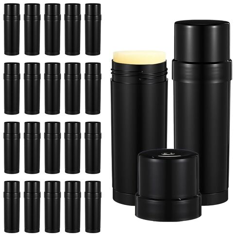 20PCS 60ml/2oz Plastic Empty Deodorant Containers Twist-up DIY Deodorant Holder Tubes Rotatable Top Filling Refillable Lip Balm Tubes For Lipsticks Gloss Lotion Chapsticks Crayon Solid Perfume in Saudi Arabia