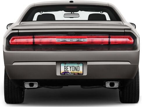 iPick Image for Dodge Challenger R/T Classic Black Carbon Fiber Texture ABS Plastic 50 States License Plate Frame in Saudi Arabia