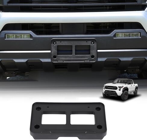 Daeiclru Front License Plate Frame Bracket Compatible with Toyota Tacoma 2024-2026, Front Bumper License Plate Tag Holder Mount License Plate Hanging Bracket Replacement Accessories in Saudi Arabia
