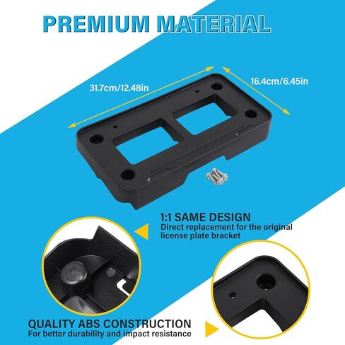 Daeiclru Front License Plate Frame Bracket Compatible with Toyota Tacoma 2024-2026, Front Bumper License Plate Tag Holder Mount License Plate Hanging Bracket Replacement Accessories in Saudi Arabia