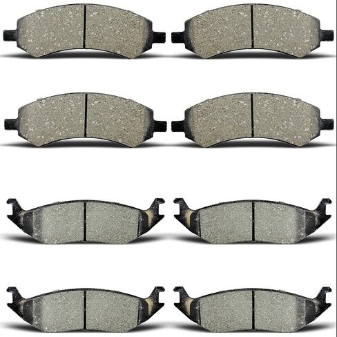 D1084 D967 Front Rear Ceramic Brake Pads Sets Fit For Chrysler Aspen 2007-2009,For Dodge Dakota 2010,For Dodge For Durango 2007-2009,For Dodge Ram 1500 2006-2010,For Ram 1500 2011-2018 in Kuwait