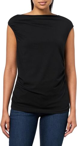 BOSS Women's Enima Asymmetric Jersey Top in Saudi Arabia