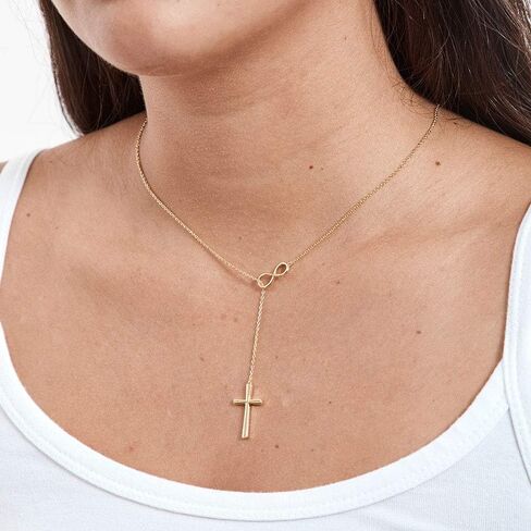 Dear Ava Infinity Cross Necklace For Daughter | Modern Jewelry Pendant with Heartfelt Card | Sterling Silver Gift For Women and Girls | Birthday Wedding Necklaces for Her in Saudi Arabia