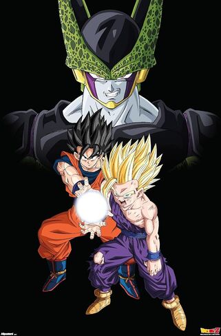 Dragon Ball Z: Cell Saga - Group Wall Poster, 34L" x 22.4W", Unframed Version in Saudi Arabia