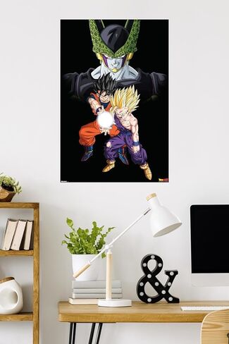 Dragon Ball Z: Cell Saga - Group Wall Poster, 34L" x 22.4W", Unframed Version in Saudi Arabia