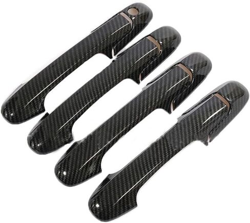 for 2003 2004 2005 2006 2007 Honda Accord Glossy Carbon Fiber Style ABS Side Door Handle Covers Trims in Saudi Arabia