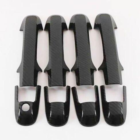 for 2003 2004 2005 2006 2007 Honda Accord Glossy Carbon Fiber Style ABS Side Door Handle Covers Trims in Saudi Arabia