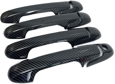 for 2003 2004 2005 2006 2007 Honda Accord Glossy Carbon Fiber Style ABS Side Door Handle Covers Trims in Saudi Arabia