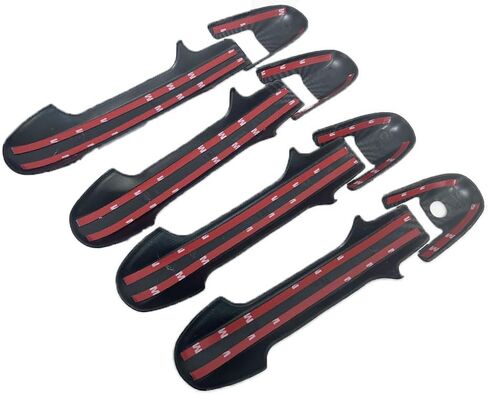 for 2003 2004 2005 2006 2007 Honda Accord Glossy Carbon Fiber Style ABS Side Door Handle Covers Trims in Saudi Arabia