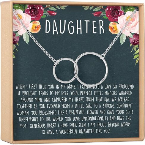 Dear Ava Infinity Cross Necklace For Daughter | Modern Jewelry Pendant with Heartfelt Card | Sterling Silver Gift For Women and Girls | Birthday Wedding Necklaces for Her in Saudi Arabia
