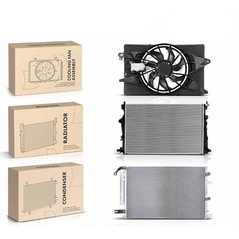 Replacement Parts for Radiator&AC Condenser&Cooling Fan Kit for Chrysler 200 2015-2017 2.4L 3.6L Mod-A58PP-102982 in Saudi Arabia
