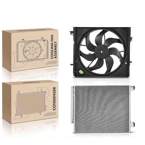 Replacement Parts for AC Condenser&Cooling Fan Assembly Kit for Nissan Rogue Sport 2017-2019 L4 2.0L Mod-A58PP-105877 in Saudi Arabia