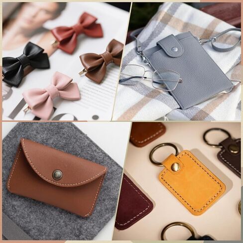 10Pcs Laserable Leatherette Sheets 12.6 x 10.2 Inch, Large PU Leather Blanks for Laser Engraving, 10 Colors Leather Patches with Heat Press Adhesive Backing for DIY Hats Caps Jackets Backpacks Crafts in Kuwait