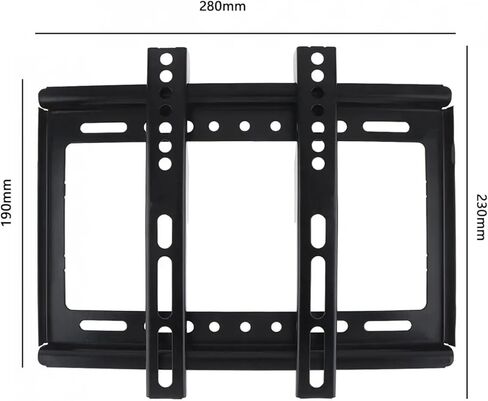 20kg TV Wall Mount Bracket Flat Screen Frame Mount with Gradient for 14 - 42 Inch LCD LED Monitors in Saudi Arabia
