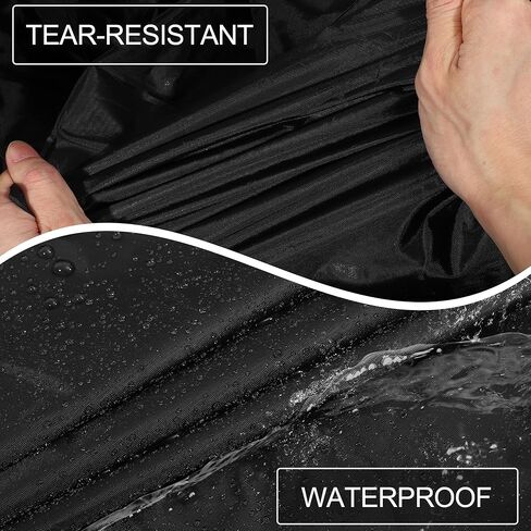 X AUTOHAUX Car Cover Outdoor Waterproof Sun Rain Snow Hail Protection with Left Side Door Zipper 210D-PU for Mazda CX-9 in Saudi Arabia