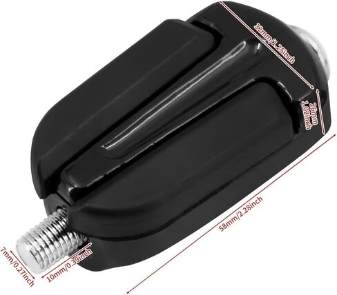 زوج واحد من أوتاد ناقل الحركة للدراجة النارية من أجل Harley for Sportster لـ XL للتجول لـ FLH لـ Softail لاختراق لـ Dyna (أوتاد ناقل الحركة السوداء) in Saudi Arabia