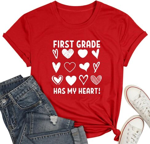 قميص عيد الفصح للسيدات - تي شيرت لطيف للمعلم في عيد الفصح، قميص أرنب عيد الفصح، بأكمام قصيرة in Kuwait