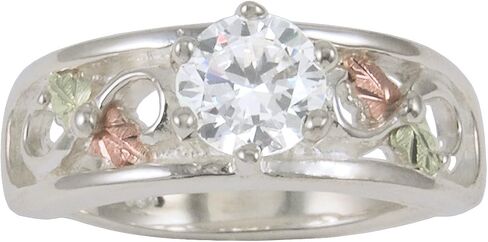 سوار إنفينيتي مكعب مستدير من الزركونيا، من الفضة الإسترليني، باللون الأخضر عيار 12 قيراط والذهب الوردي، وبلاك هيلز جولد in Kuwait