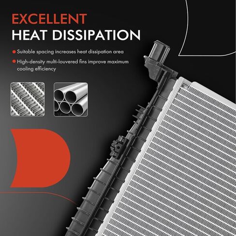 A-Premium Engine Coolant Radiator Assembly with Transmission Oil Cooler Compatible with Mercedes-Benz GLE63 AMG 2016-2019, GLE63 AMG S 2016-2019, GL63 AMG 2013-2016, GLS63 AMG 2017-2019, ML63 AMG in Saudi Arabia