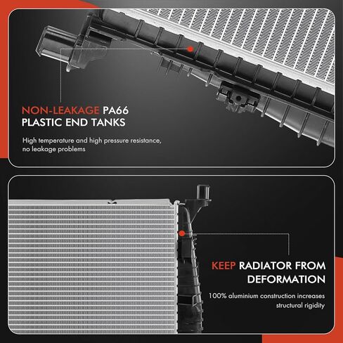 A-Premium Engine Coolant Radiator Assembly with Transmission Oil Cooler Compatible with Mercedes-Benz GLE63 AMG 2016-2019, GLE63 AMG S 2016-2019, GL63 AMG 2013-2016, GLS63 AMG 2017-2019, ML63 AMG in Saudi Arabia