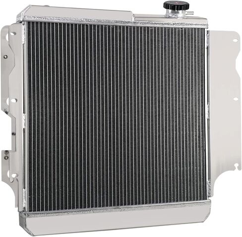 CU2101 3 Row All Aluminum Radiator for 1987-2006 2000 Jeep TJ YJ Wrangler 2.4 2.5L L4 GAS/4.0 4.2L L6 GAS Radiators Shroud Fan Relay Kit 1988 89 90 91 92 93 94 95 96 97 98 99 01 02 03 04 05 in Saudi Arabia