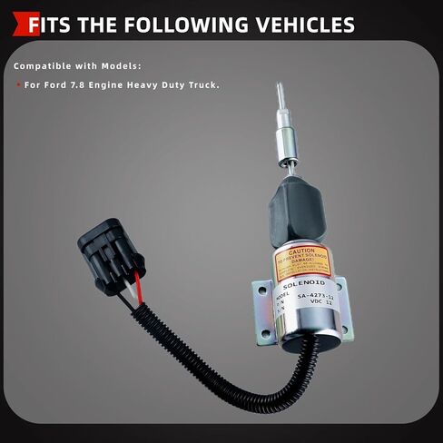 12V الوقود اغلاق الملف اللولبي صالح لفورد 7.8 محرك الثقيلة شاحنة توقف الملف اللولبي استبدال SA-4273-12 F3HZ-9A594-A 2003ES-12E6UC4B5S2 F3HZ-9N392-D in Kuwait