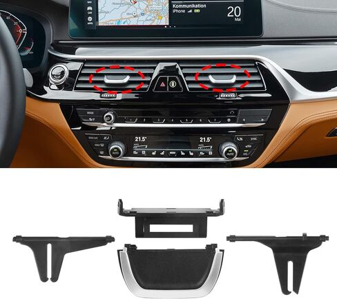 Jaronx متوافق مع علامة تبويب مشبك فتحة التهوية BMW لـ 5'G30 G31 F90 M5، 6'G32 GT، مشابك تهوية مطورة لتكييف الهواء، بديل لشبكة تهوية مكيف الهواء متوافق مع BMW 5 6 Series 2016-2022 in Saudi Arabia