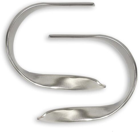 Sashay Metal Curtain Holdback Set of 2, Premium Plated Brushed Nickel – Additional Colors Available - Tiebacks, Universal Style, Easy Install, Enhanced Durability, Wall Mounted, Home, Bedroom, Office in Kuwait