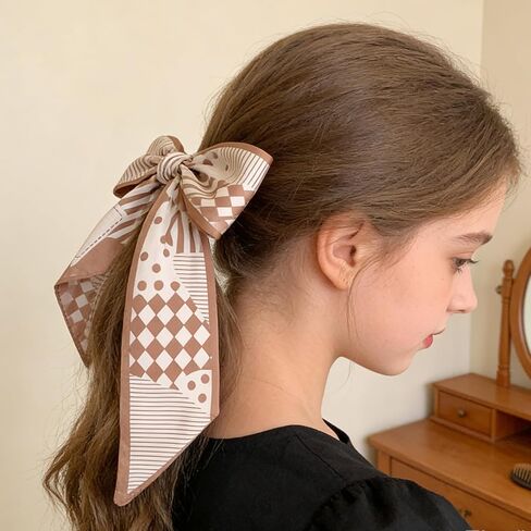 9 Pack Fashion Scarves Purse Scarf Handbags for Women Versatile Boho Head Scarf Hair Neck Accessories Scarves for Neck Wrist Bag in Kuwait