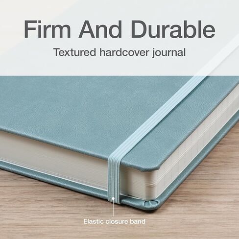 Oxford Journal, Lined Writing Notebook, Writer's Journal, Classic Notebook for School or Office, 320 Pages of Lined Paper, A5 Size, 5.6" x 8.3", Built-in Pen Loop, Light Teal Hardcover (1014494) in Saudi Arabia