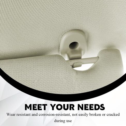 قطعتان من مشبك واقي السيارة، مشابك حاجب الشمس للسيارة، خطاف حامل قناع مطور مناسب لسيارة جيب ليبرتي 2005-2012 ودودج نيترو 2008-2012 يستبدل OEM # 1AR26BD1AA 1AR26DW1AA in Kuwait