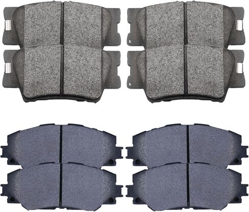 LODGE Ceramic Brake Pads Set 8PCS Front Rear Brake Fit for 2008-2009 Buick Allure/LaCrosse, 2006-2010 Chevy Impala, 2006-2007 Monte Carlo, Low Noise Low Dust (D1159 D698) in Kuwait