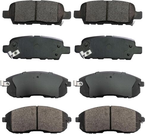 LODGE Ceramic Brake Pads Set 8PCS Front Rear Brake Fit for 2008-2009 Buick Allure/LaCrosse, 2006-2010 Chevy Impala, 2006-2007 Monte Carlo, Low Noise Low Dust (D1159 D698) in Saudi Arabia